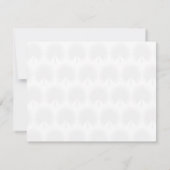 ミニマリスト スクリプト ゴールド アナハウ リーフ モノグラム ノートカード (裏面)