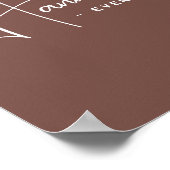 ミニマリスト・スクリプト・ビジネス | 名前をカスタムする ポスター (角)