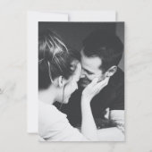 ミニマリスト スクリプト フォト セーブ ザ デート カード (裏面)