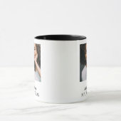 ミニマリスト スクリプト フォト メイド オブ オナー プロポーズ マグカップ (中央)