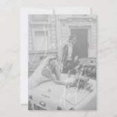 ミニマリスト スクリプト フラット セーブ・ザ・デート カード (正面)