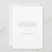 ミニマリスト スクリプト フラット フォト サンクス カード (裏面)