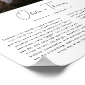 ミニマリスト スクリプト 結婚誓約書 & フォト ポスター (角)