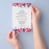 ミニマリスト スターズ レッド アンド ブルー 7 月 4 日 イベント チラシ (ハンドル)