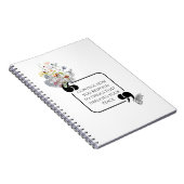 ミニマリスト・ストイック内平和図解入りの、写真付きの引用文 ノートブック (右側)