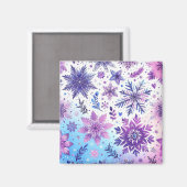 ミニマリスト スノーフレーク マグネット (正面/裏面)