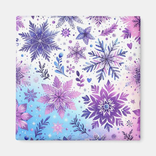 ミニマリスト スノーフレーク マグネット (正面)