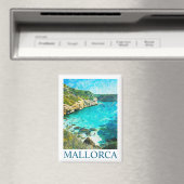 ミニマリスト スペイン マヨルカ島 地中海 オイルペイント マグネット (インサイチュ (食洗機))