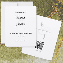 ミニマリスト&セイヴ・ザ・デート|結婚式カード セーブザデート