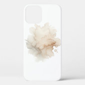 ミニマリスト ソフトベージュ アブストラクト フラワー フォンケース Case-Mate iPhoneケース (裏面)