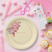 ミニマリスト・ソフト・ピーチ紙プレート ペーパープレート (パーティー)