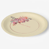 ミニマリスト・ソフト・ピーチ紙プレート ペーパープレート (アングル)