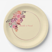 ミニマリスト・ソフト・ピーチ紙プレート ペーパープレート (正面)