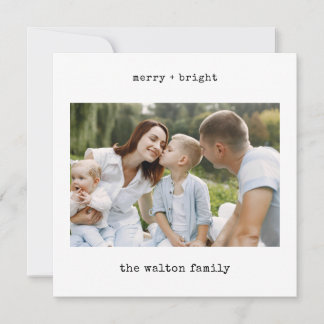 ミニマリスト タイプライター | 写真付きのクリスマスおめでとう シーズンカード