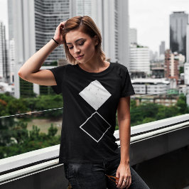 ミニマリスト ダイヤモンド ジオメトリック グラフィック Tシャツ