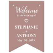 ミニマリスト・ダスティバラとホワイト結婚ズ バンティングフラッグ (第2の旗)