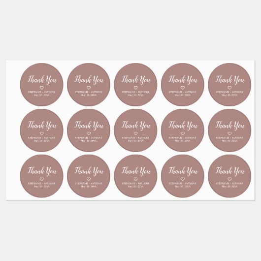 ミニマリスト・ダスティバラとホワイト結婚ズ ラベル (シート)