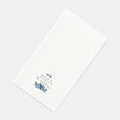 ミニマリスト ダスティーブルー ネイビー フラワーパターン (コーナー)