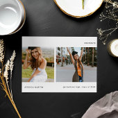 ミニマリスト ツー フォト 卒業おめでとうのご案内 招待状