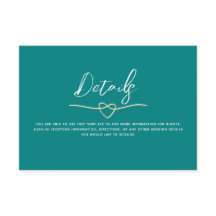 ミニマリスト ティール ウェディングの詳細