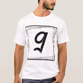 ミニマリスト ナンバー9 Tシャツ (正面)