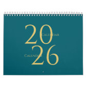 ミニマリスト ニュートラルトーン 壁掛けカレンダー カレンダー (カバー)