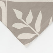 ミニマリスト・ニュートラル植物学 フリースブランケット (角)