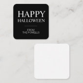 ミニマリスト ハッピー ハロウィン 封筒 カード | クラス (正面/裏面)