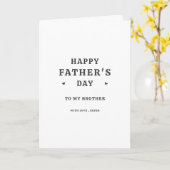 ミニマリスト ハッピー ファーザーズ デー ブラザー カード (黄色い花)
