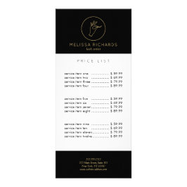 ミニマリスト ハンドとラッシュ ロゴ ブラック/ゴールド ラックカード