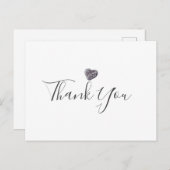 ミニマリスト ハート型 小石 ビジネス ありがとうございます ポストカード (正面/裏面)