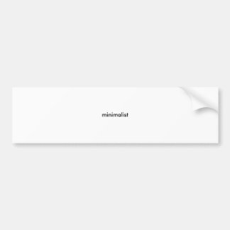ミニマリスト バンパーステッカー