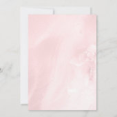 ミニマリスト バースデー ピンク アゲートジオード 40歳の誕生日 招待状 (裏面)