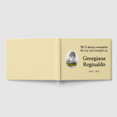 ミニマリスト&パーソナライズされた葬儀ゲストブック ゲストブック (全面)