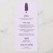 ミニマリスト・パープル結婚ラークスパー メニュー (正面)