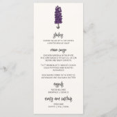 ミニマリスト・パープル結婚ラークスパー メニュー (正面)