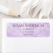 ミニマリスト パープル ウォーターカラー ラベル (インサイチュ)