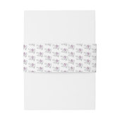 ミニマリスト·パープル·ホワイト·イニシャルズ·デ結婚ートズ 招待状ベリーバンド (裏面例)