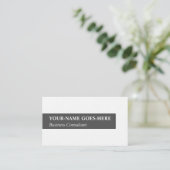 ミニマリスト・ビジネス・コンサルタント・ビジネス・カード 名刺 (スタンド正面)