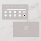ミニマリスト・ビジネス・ロゴ・プロフェッショナル会社 ロイヤリティカード (正面/裏面)