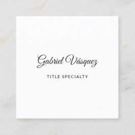 ミニマリスト·ビスタイリッシュブ スクエア名刺