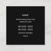 ミニマリスト·ビスタイリッシュブ スクエア名刺 (裏面)