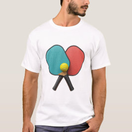 ミニマリスト ピックルボール パドル イエロー ボール  Tシャツ