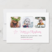 ミニマリスト ピンクスター 3枚 フォトスクリプト シーズンカード (正面)