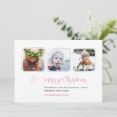 ミニマリスト ピンクスター 3点 フォト スクリプト シーズンカード (スタンド正面)