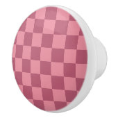 ミニマリスト ピンク チェッカー柄 セラミックノブ (右)