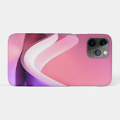 ミニマリスト ピンク 抽象的な流体波 Case-Mate iPhoneケース (裏面(横))