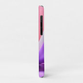 ミニマリスト ピンク 抽象的な流体波 Case-Mate iPhoneケース (裏面/左)
