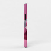 ミニマリスト ピンク 抽象的な流体波 Case-Mate iPhoneケース (裏面/右)