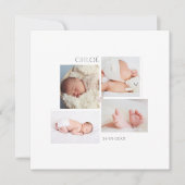 ミニマリスト·フェアール·パート·ド·ナイスタンス·フィル·カード 招待状 (正面)